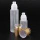 thumbnail image 5 of 2 botellas de vidrio rellenables para cosméticos, 30 ml/80 ml, color dorado, 5 of 8