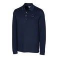 thumbnail image 2 of Men's Cutter & Buck Navy Boston Red Sox DryTec Advantage Tri-Blend Pique Long Sleeve Polo, 2 of 3