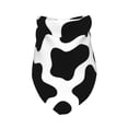 thumbnail image 3 of Bingfone Cow Print Black White-Washable Dog Scarf Triangle Adjustable Puppy Bandana Bib Handkerchief For Medium Large Dog Cat, 3 of 9