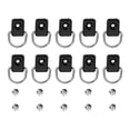 thumbnail image 1 of 10 Pcs Kayak Safety Mount Fishing Boat Black Rigging D Ring with Screws Used with a Paddle Leash for Canoe Bungee Kit Accessory, 1 of 5