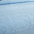 thumbnail image 4 of MarCielo  3 Piece Cotton Oversized Bedspread Quilt Set Tmonica Light Blue - Twin, 4 of 6