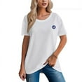 thumbnail image 2 of Women's 230g 100% Pure Cotton American Flag Badge Design Tee, 2 of 17
