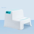 thumbnail image 2 of Inteprter Taburete con escalón moderno: complemento funcional y elegante para el hogar Taburete con escalón para niños de PP fácil de montar Conjuntos de muebles de dormitorio Azul, 2 of 6