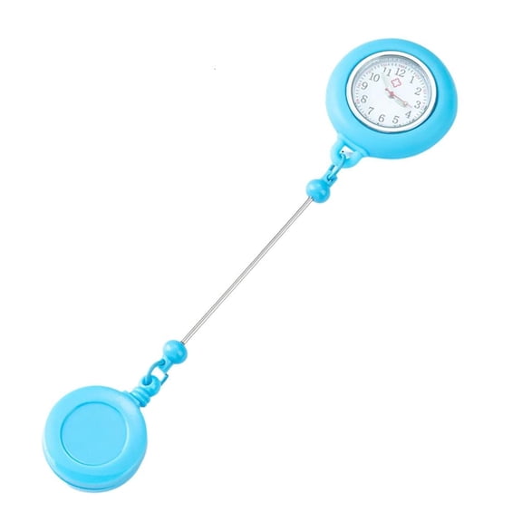 Retractable Badge Reels Holder with Glowing Nurse Watch for Nurse Doctor