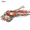 thumbnail image 1 of Flmtop 20Pcs Bracelets Knitted Strands Fashion Cord Multicolor Bracelets for Club, 1 of 9