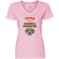 thumbnail image 3 of Inktastic Catahoula Leopard Dog Gift Women's V-Neck T-Shirt, 3 of 5