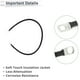thumbnail image 5 of Cable de inversor de batería universal de 1 pieza Unique Bargains con terminal de 5/16" y 2 pies de longitud, calibre 5 AWG, cobre estañado negro, 5 of 7