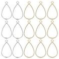 thumbnail image 1 of Unique Bargains Jewelry Making Charm, 80 Pcs Alloy Open Back Water Drop Bezel Frame Pendants for Necklace, Bracelet, 1 of 7