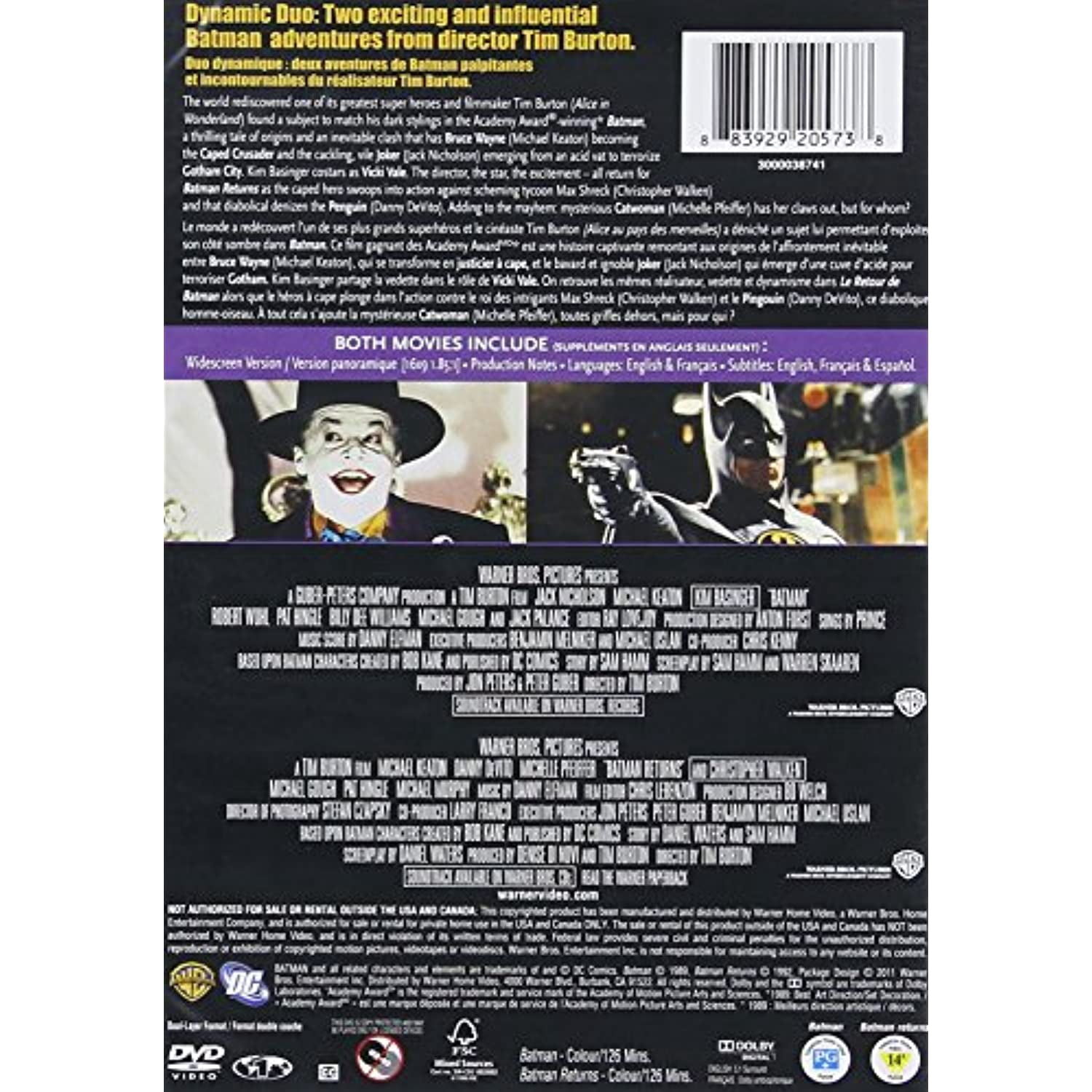 Batman / Le Retour de Batman (Bilingue)