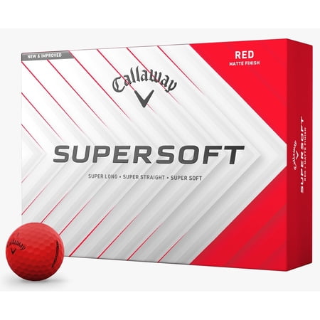 Callaway Golf 2025 Supersoft Golf Balls 1-Dozen [Red]