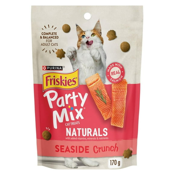 Friskies Party Mix Seaside Crunch, Natural Cat Treats 170g, 170 g
