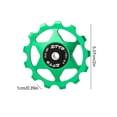 thumbnail image 2 of Rueda jockey de cambio trasero de bicicleta 13T 4 mm 5 mm 6 mm Polea de rodamiento (multicolor), 2 of 6