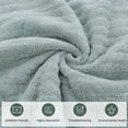 thumbnail image 7 of PiccoCasa Soft Bath Towels 510GSM Thick Oversized Absorbent 2PCS 27x54" Spa Blue, 7 of 7