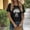 #Black, variant on DPTALR Women's Summer Fitted Casual Floral Print Round Neck Short Sleeve T-Shirt,Beige,Size M