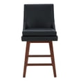 thumbnail image 2 of CHITA 26 inch Swivel Bar Stools, Counter Stools, Faux Leather in Black, 2 of 6