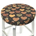 thumbnail image 3 of Naloa Heart Round Bar Stool Cushion Cover 12-14 inch, Fits Kitchen, Office, Restaurant Chairs - 14 inch, 3 of 7