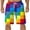 Multicolor, variant on Stamzod Mens Summer Casual Fashion Print Shorts With Pockets Elastic Waist Pajama Pants