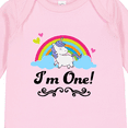 thumbnail image 4 of Inktastic 1st Birthday Unicorn Rainbow 1 Year Old Party Girls Long Sleeve Baby Bodysuit, 4 of 5