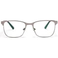 thumbnail image 3 of Tango Optics Square Metal Eyeglasses Frame Luxe RX Stainless Steel Grace Hopper Grey For Prescription Lens -, 3 of 7