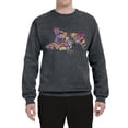 thumbnail image 3 of Tired Sleeping Cat | I Wish I Was My Cat Funny Colorful Kitty | Dean Russo Art Animal Lover Unisex Crewneck Sweatshirt, Charcoal, Small, 3 of 6