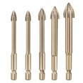 thumbnail image 1 of Universal Drill Bit Set Carbide Drill Bit Multi-Function Drill Bits Ceramic Glass Complete Ceramic Tiles for Wood Wall Hole Puncher Set, model: 6&6&8&10&12, 1 of 5