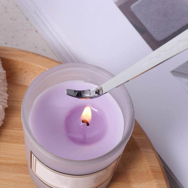 Candle Extinguisher Set Candle Snuffer Wick Trimmer Cutter Candle Tools Scented Dipper Silver