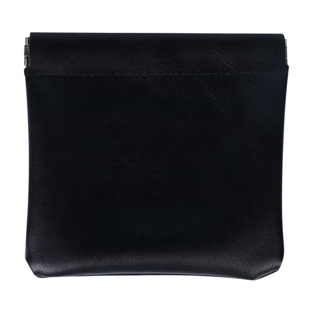 Bolsa de maquillaje y lápiz labial con cierre automático y bolsa de almacenamiento portátil.