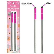 Vertex Beauty Eyebrow Brush FIRM For Filling Pomade Gel VERY Thin Eyeliner Angled Winged Tips Contour Conceal Eye Brow Edges Eyeshadow Blending Makeup Brushes Defining Arches Winged Eyeliner Stencil