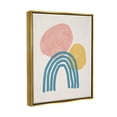 thumbnail image 3 of Stupell Industries Abstract Rainbow Round Shapes Graphic Art Metallic Gold Floating Framed Canvas Print Wall Art, Design by Nina Blue, 3 of 9