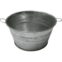 - Tin Wash Tub