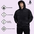thumbnail image 6 of BILLIONHATS 12 Pack Wholesale Black Hoodie Sweatshirts, Mens Heavyweight Fleece Lined Pullover Hoodies, Bulk Adult Sweatshirts (Large), 6 of 7
