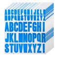 thumbnail image 1 of Uxcell 9.1 x 7.7 pulgadas 8 Hojas Calcomanías de Letras Letras de Vinilo para Calcomanía Exterior e Interior Azul Polvo, 1 of 5