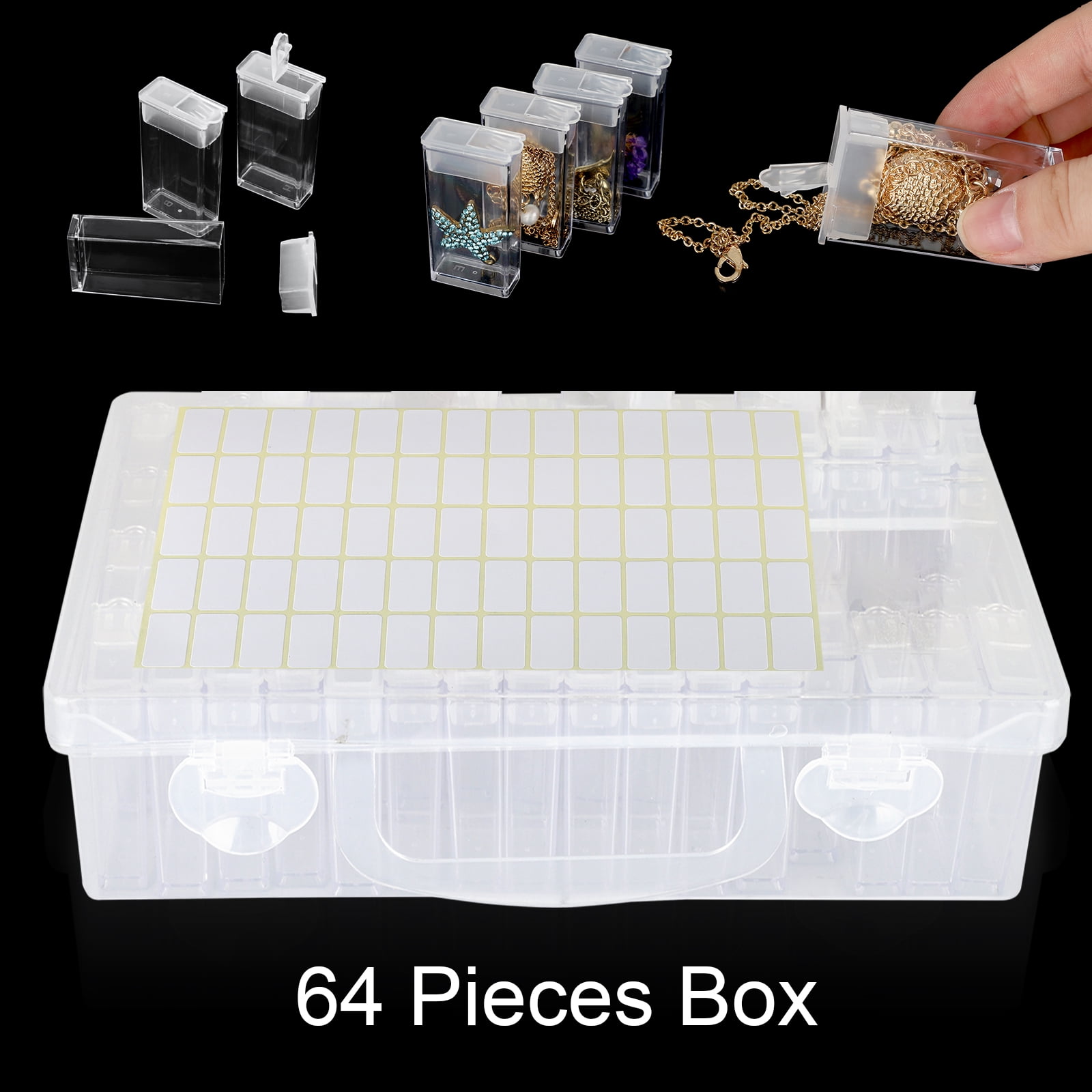 Embroidery Storage Box Beads Container Diamond Mosaic Convenience Transparent