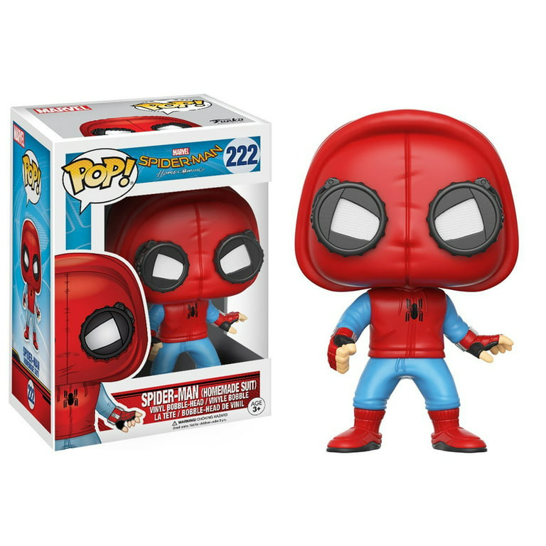 Funko Pop! Marvel: Spider-Man Homecoming Collectors Set; Peter Parker,  Vulture, Spider-Man Proto, Spider-Man, Tony Stark Kitty Tee 