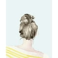 thumbnail image 2 of Parker, Jennifer Paxton 12x14 White Modern Wood Framed Museum Art Print Titled - Top Knot Sailor Stripes I, 2 of 4