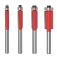 thumbnail image 1 of Set 4Pcs Cutting Straight Woodworking Router Trim Tool 6mm Flush Shank Bit Tools & Home Improvement, 1 of 9