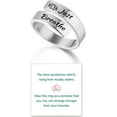 thumbnail image 7 of Just Breathe Ring For Women, Adjustable Stainless Steel Spiral Wrap Twist Vintage Healing Rings To My Daughter/Best Friend Inspirational Gifts Jewelry, 7 of 7