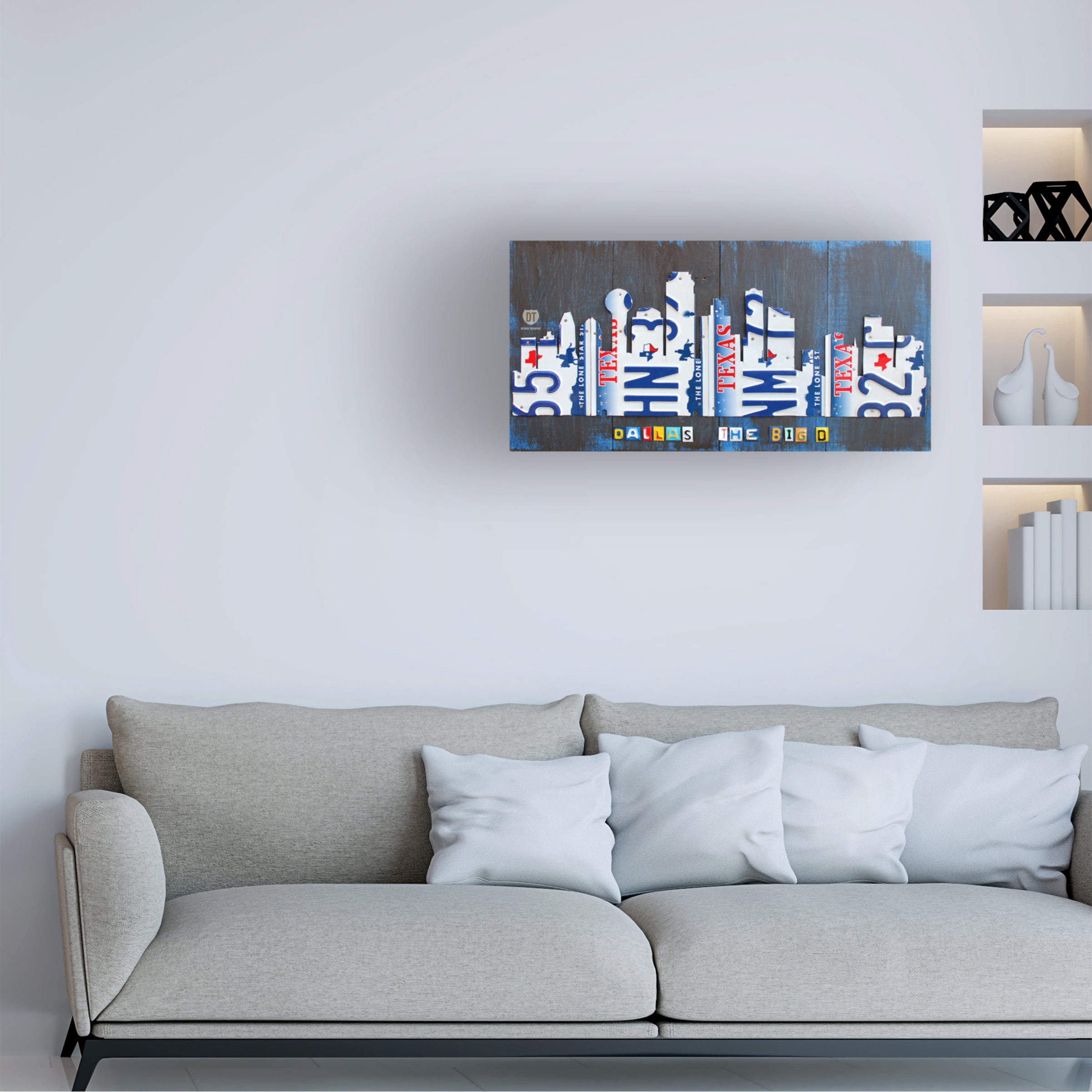 Trademark Fine Art 'Dallas Skyline' Canvas Art by Design Turnpike