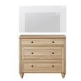 thumbnail image 7 of Large Dresser for Bedroom with 3 Drawers, Kids Dressers with Wide Chest of Drawers, Modern Wooden Closet Storage Cabinet Organizer, Dressers for Living Room & Nursery & Hallway & Baby Room, Oak, 7 of 7