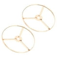 thumbnail image 5 of 2pcs E27 Lamp Shade Holder Rings 13 CM Round Metal Craft Diy Drum Ceiling Lights Frame Support, 5 of 8