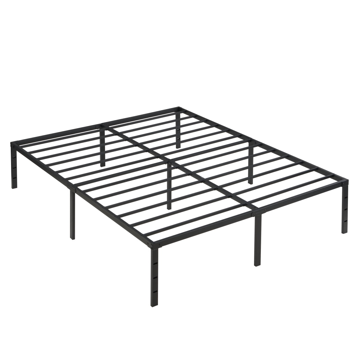 Black Queen Size Heavy-Duty Metal Bed Frame   Noise-Free  Quick & Easy Assembly