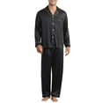 thumbnail image 1 of Conjunto de Pijamas de Satén INSPIRE CHIC para Hombres 2 Piezas Ropa de Casa Camisón de Manga Larga Ropa de Lounge Casual, 1 of 1