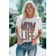 thumbnail image 2 of ABPHQTO Camiseta blanca para mujer Mom Life Boyfriend Fit, 2 of 5
