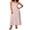 Pink, variant on LMLYSoH Women's Dot Print Long Dress Summer Fashionable Backless Spaghetti Strap Bodycon Cami Dress