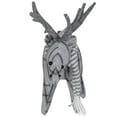 thumbnail image 3 of Northlight Checkered Moose with Striped Scarf Christmas Figure - 10" - Gray, 3 of 5