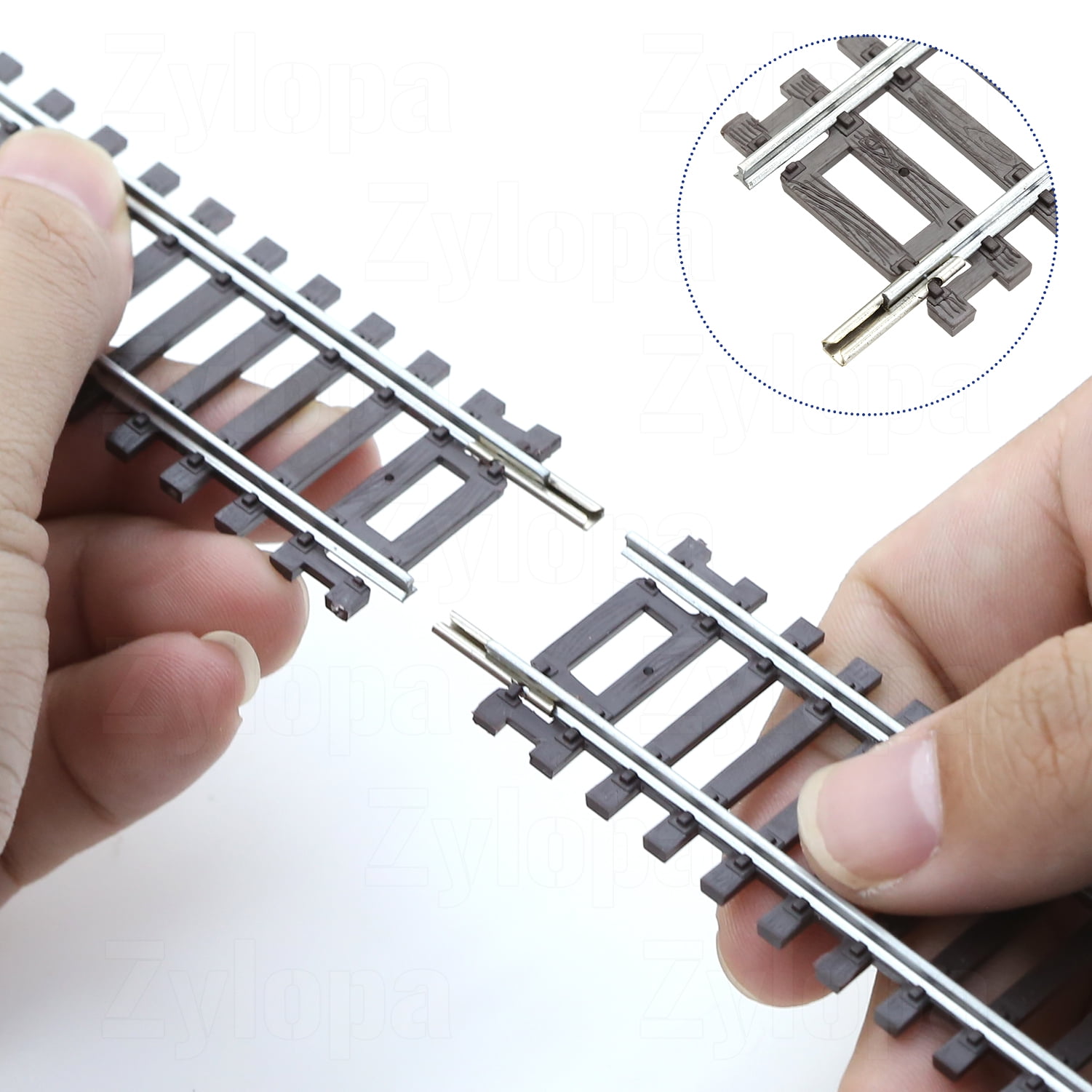 Premium Nickel Silver Track, Exceptional Conductivity Crafted from rust-resistant nickel silver alloy, ensuring high conductivity for smooth train operation. Slim design enhances realism while reduci