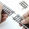 thumbnail image 5 of Zylopa HO Scale Nickel Silver Track with Wood Ties – Set of 4 Realistic Model Railroad Tracks- G166600, 5 of 6