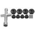 thumbnail image 3 of Hex Adapter Set For 1/10 RC, 5mm Thickness Hex Wheel Hex Adapter Adapter Cross 12mm Wheel  For RC Accessory For Hex Adapter Cross Wrench Set Red,Blue,Black,Golden, 3 of 8