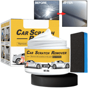 Qasha T-221A Polishing Compound & Scratch Remover with Sponge, Car Scratch Remover for Deep Scratches, Light Scratches & Oxidation to Restore Shine