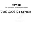 thumbnail image 2 of Transit Auto Rear Disc Brake Rotors and Semi-Metallic Pads Kit for Car 2003-2006 Kia Sorento K8F-101791, 2 of 11